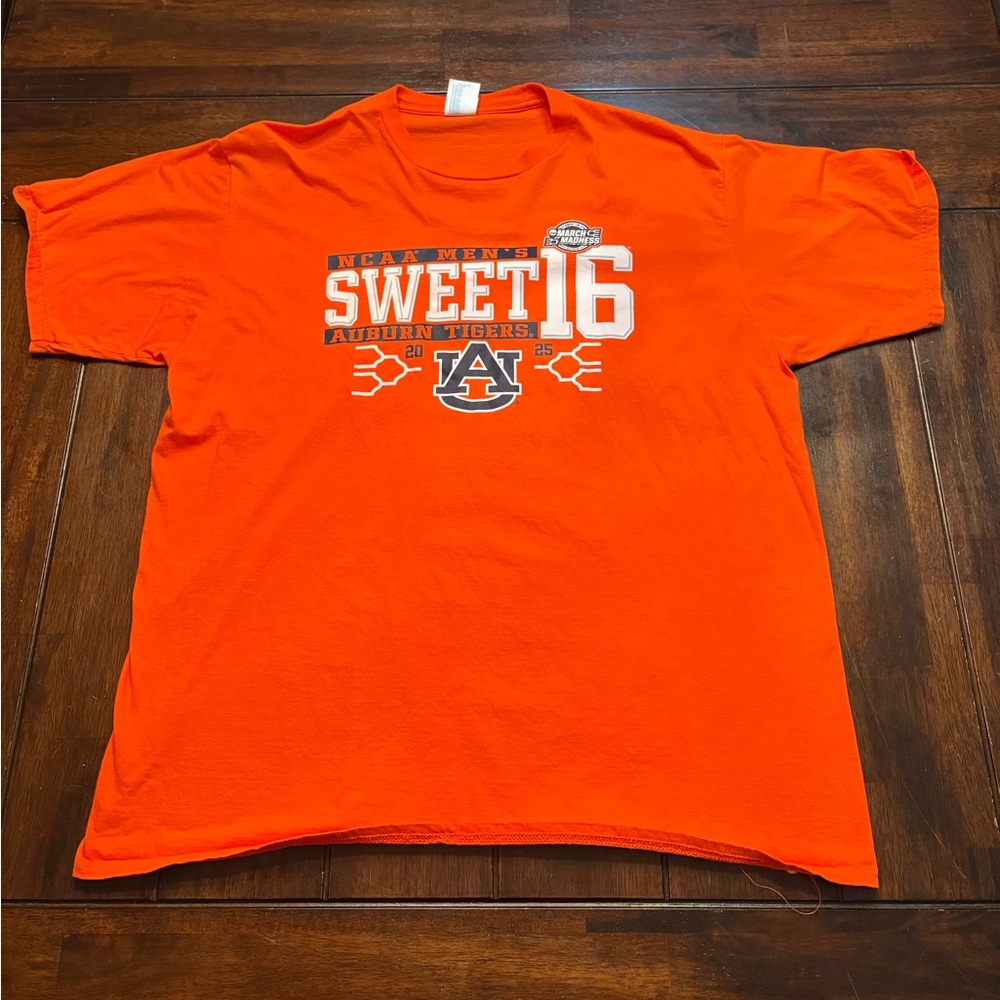 Orange Auburn Tigers Sweet 16 T-Shirt Size XL